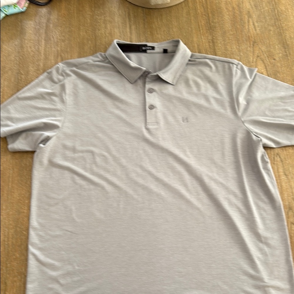 Classic Gray Polo Shirt with Short Sleeves